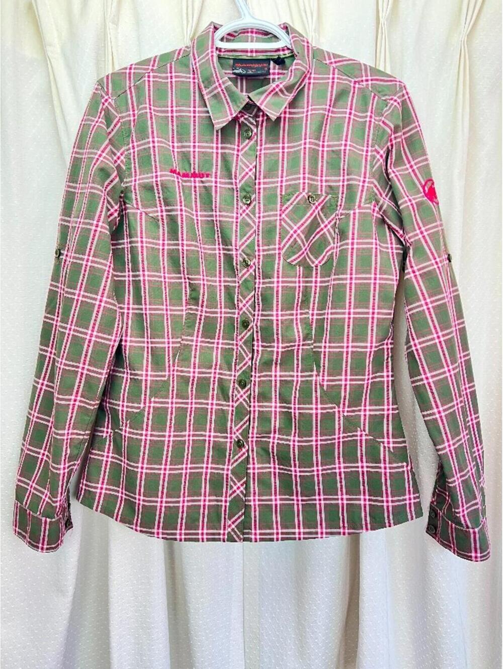 Mammut Button Up Shirt Women's Size Medium Plaid
